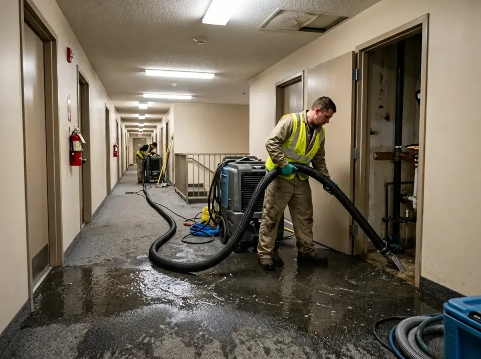 multi-unit-apartment-hallway-f-005 — frequently asked questions, Emergency Burst Pipe Water Extraction & Removal in South We…